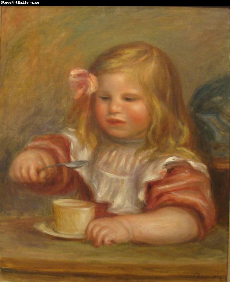 Pierre-Auguste Renoir Coco Eating His Soup